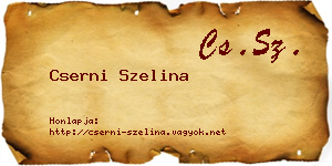 Cserni Szelina névjegykártya